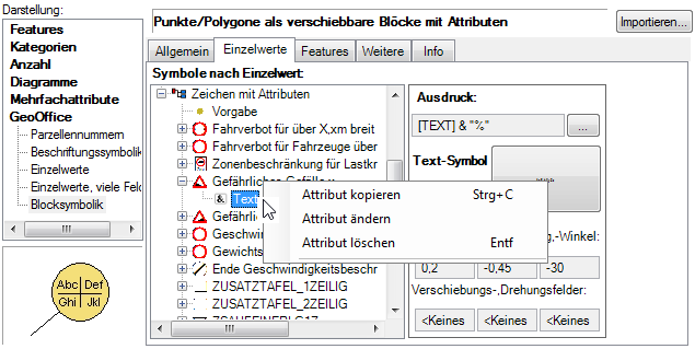 Kontextmenü Attribut Kontextmenü Attribut