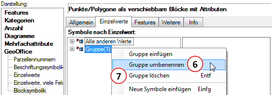 Gruppe umbenennen, löschen Gruppe umbenennen, löschen
