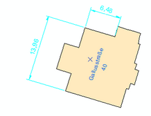 Bemaßung selektiert