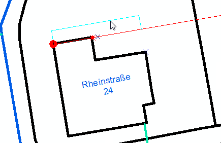 Abszissenbemaßung mit Versatz