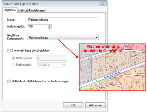 Feature Karte Eigenschaften – Allgemein