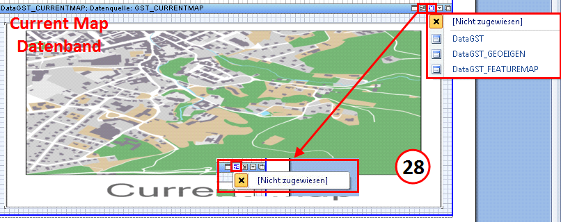 Aktuelle Karte Datenband