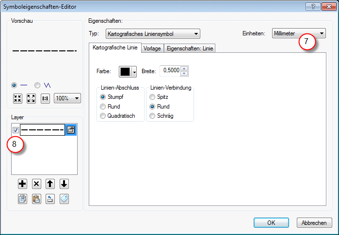 Symboleigenschaften-Editor Symboleigenschaften-Editor