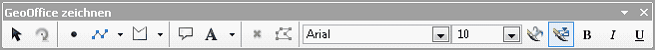 Werkzeugleiste GeoOffice zeichnen