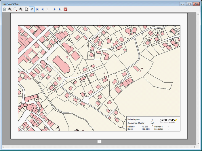 Druckvorschaufenster