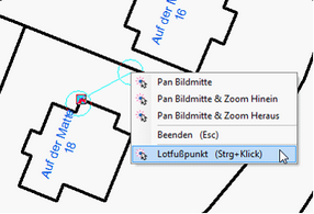 Einzelne Maße - Lotfußpunkt (Kontext)