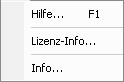 Menü Hilfe