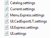 Beispiele einiger Settings im Benutzerverzeichnis Beispiele einiger Settings im Benutzerverzeichnis