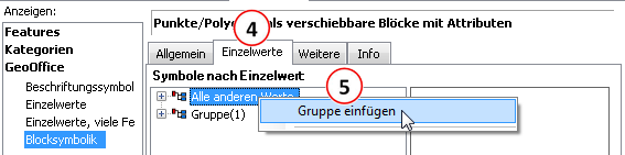 eine Gruppe einfügen
