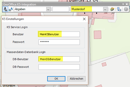 K5 Einstellungen - User und Passwort für einen Mandanten eintragen K5 Einstellungen - User und Passwort für einen Mandanten eintragen