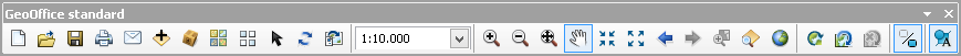 Werkzeugleiste GeoOffice standard