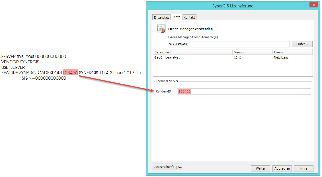 Terminalserver-Lizenz
