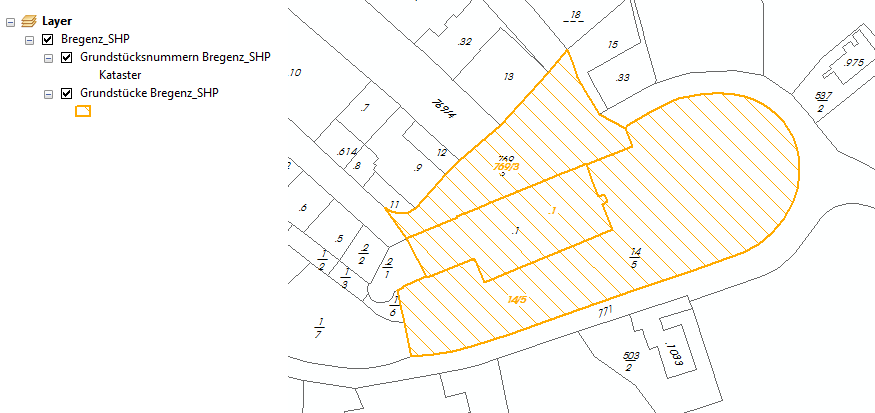 Darstellung SHP-Daten Darstellung SHP-Daten