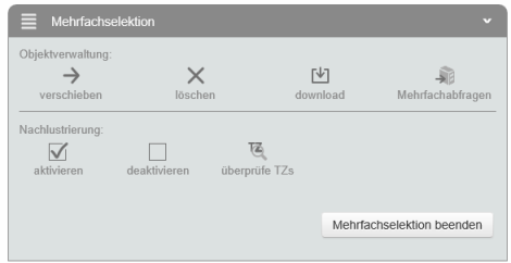 Werkzeuge der Mehrfachselektion