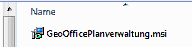 GeoOffice Planverwaltung Setup – Dateien