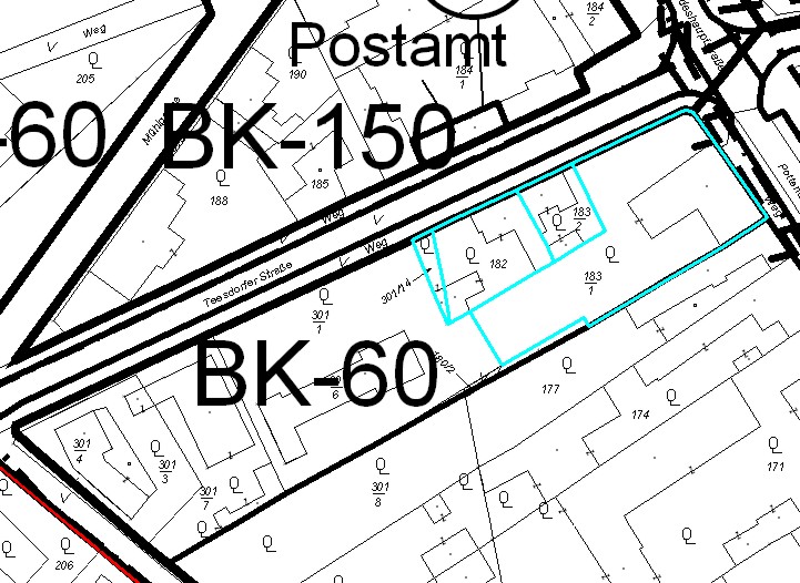 Betroffene Grundstücke selektieren