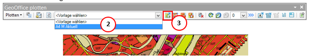 A4 M Aktuell Plotvorlage wählen und Fertigstellen