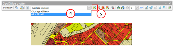 A4 M Aktuell Plotvorlage wählen und Fertigstellen
