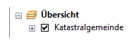 Datenrahmen Übersicht - Katastralgemeindelayer hinzufügen