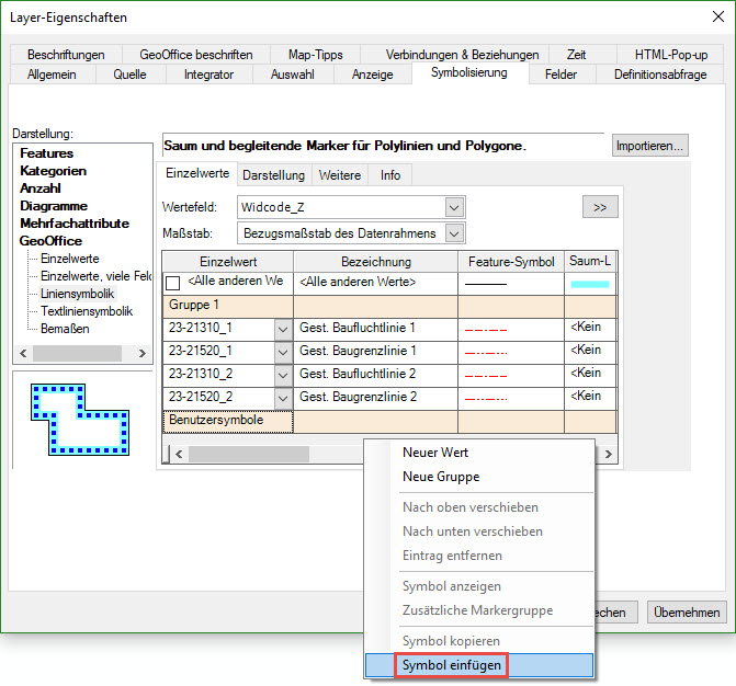 Neuen Wert einfügen