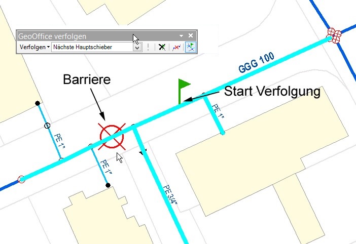 Ergebnis Selektion bei gesetzter Barriere