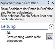 Auflistung nicht gespeicherter Änderungen