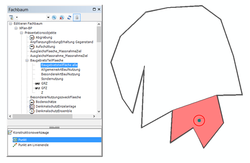 Setzen eines Präsentationsobjektes
