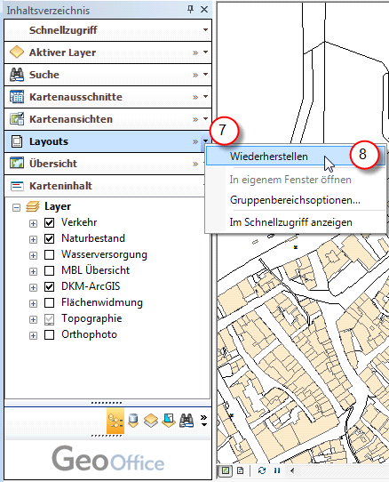 Funktionsgruppe wiederherstellen (öffnen)