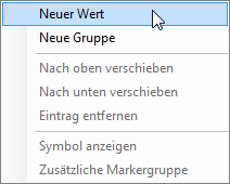 Funktionen Kontextmenü