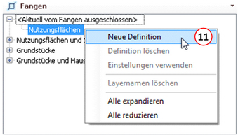 Kontextmenü Funktionsgruppe
