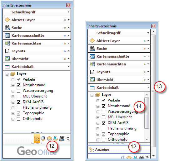 ohne Scrollbar                                                                      mit Scrollbar