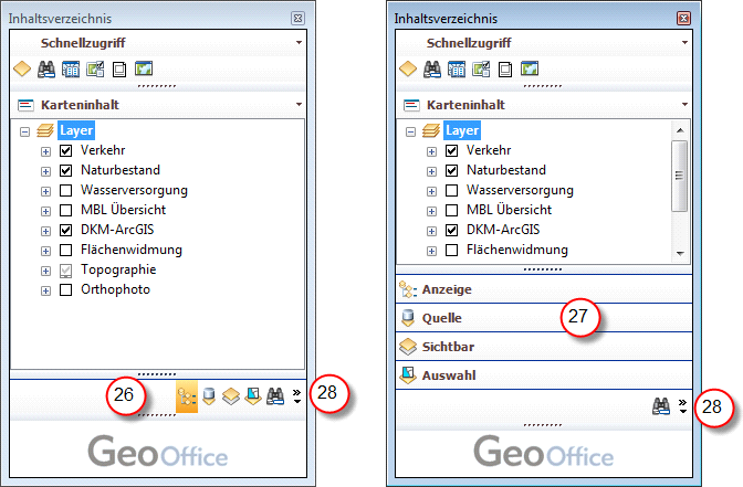 Navigationsbereich Symbol Navigationsbereich Gruppensymbole