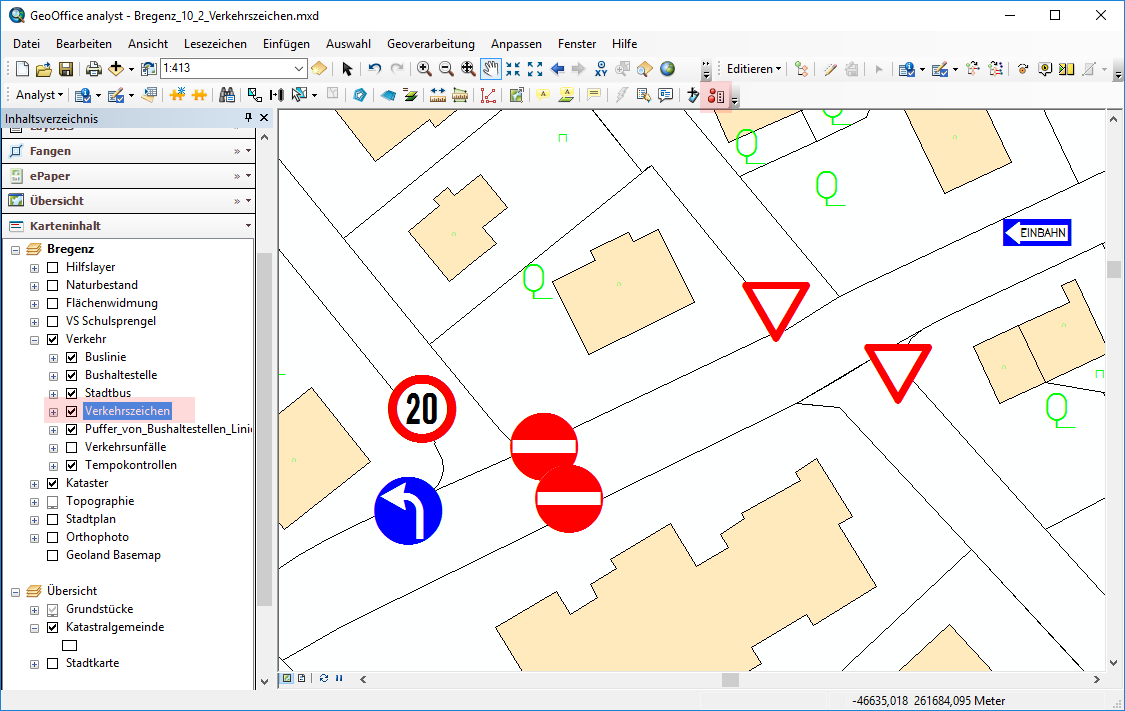 aktuellen Layer setzen - Beispiel "Verkehrszeichen" aktuellen Layer setzen - Beispiel "Verkehrszeichen"