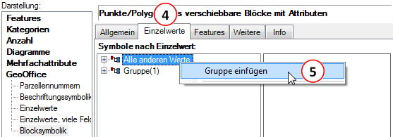 eine Gruppe einfügen