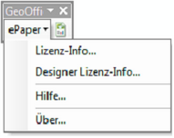 GeoOffice ePaper Menü