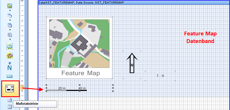 Maßstabsleiste einfügen