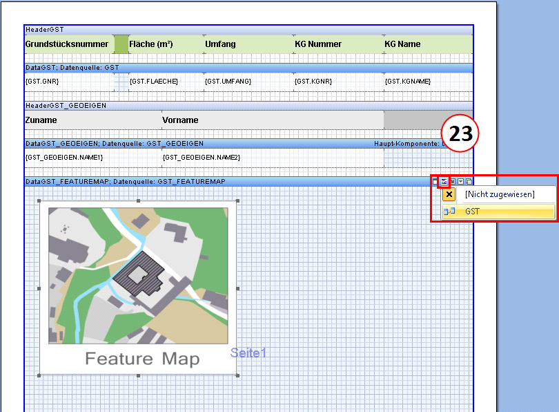 Zuweisen der Feature-Karte zur Feature-Class