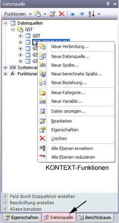 Register "Datenquelle"