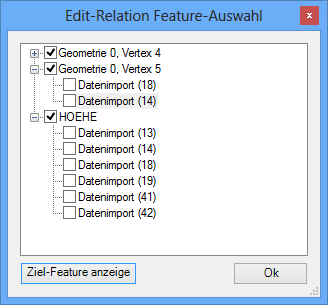 Konfliktdialog für Geometrie- und Sachdatenübertargung Konfliktdialog für Geometrie- und Sachdatenübertargung