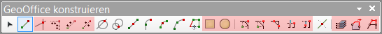 Werkzeugleiste "GeoOffice konstruieren"