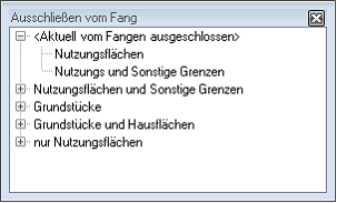 Ausschließen vom Fang