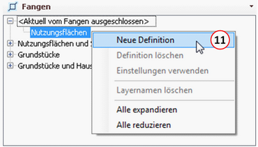 Kontextmenü Funktionsgruppe