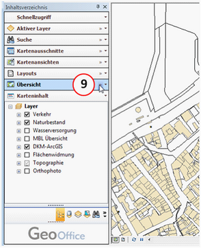 Funktionsgruppe öffnen (Doppelpfeil nach rechts)