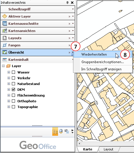 Funktionsgruppe wiederherstellen (öffnen)