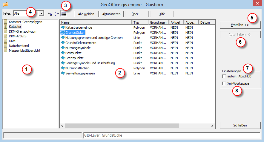 GeoOffice GIS engine