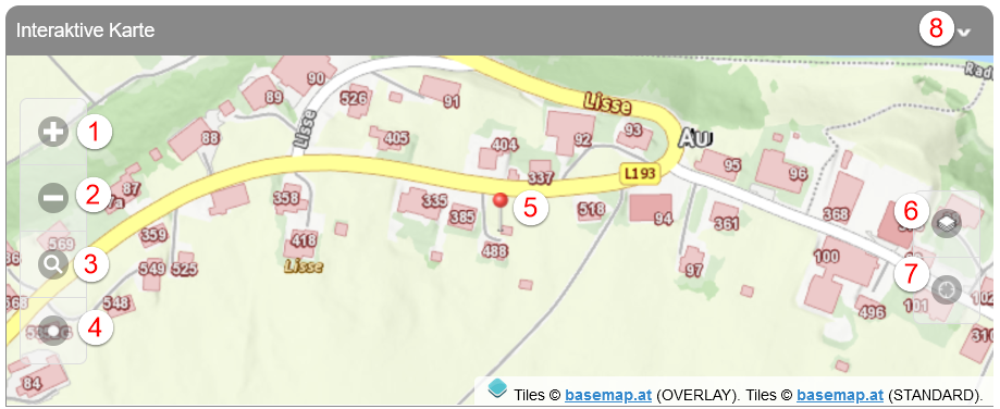 Interaktive Karte (basemap.at)