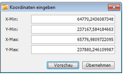 Koordinaten angeben Koordinaten angeben
