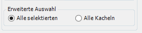 Auswahleinschränkungen Auswahleinschränkungen