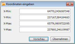 Koordinaten angeben Koordinaten angeben