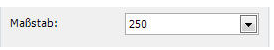 Maßstabseinstellung